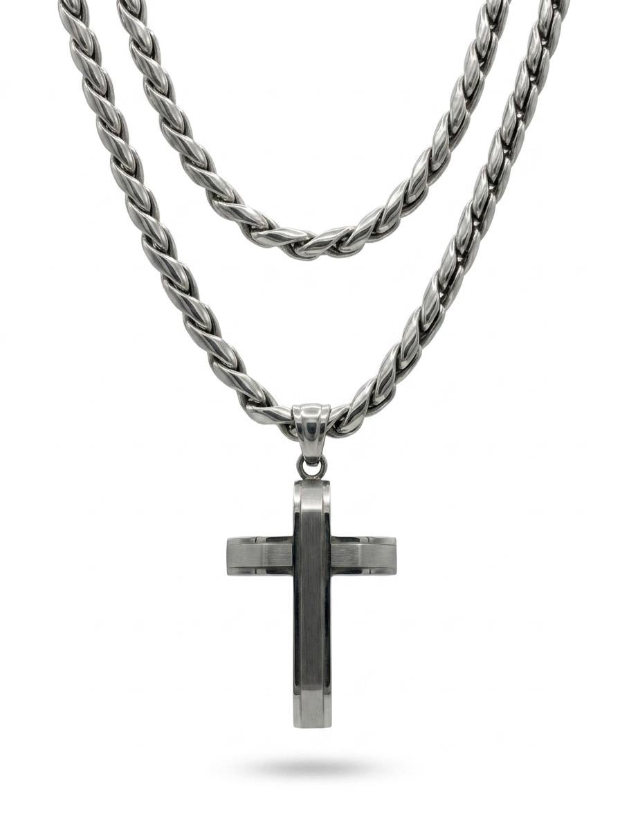 Apex Mens Necklace Silver