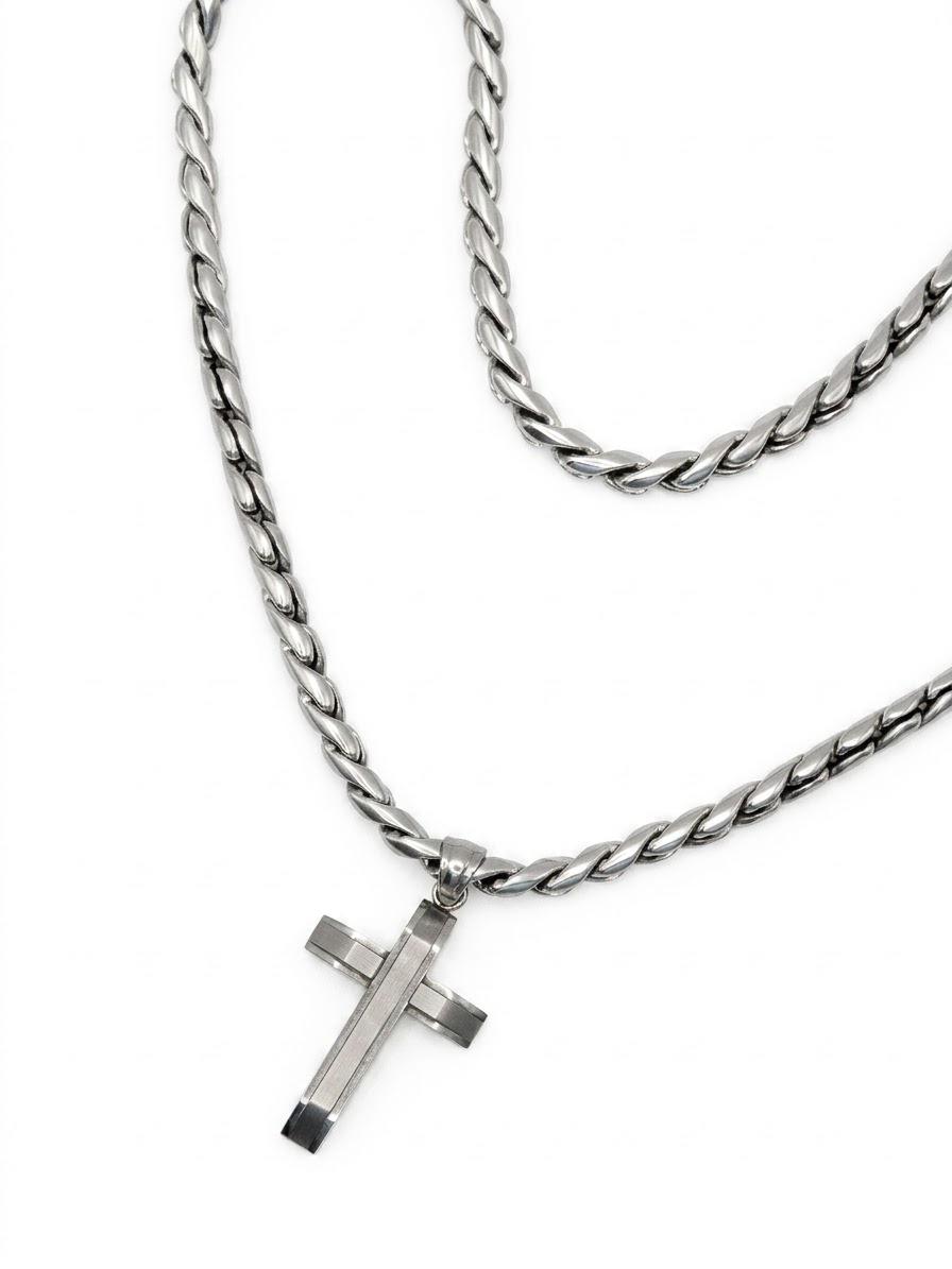 Apex Mens Necklace Silver