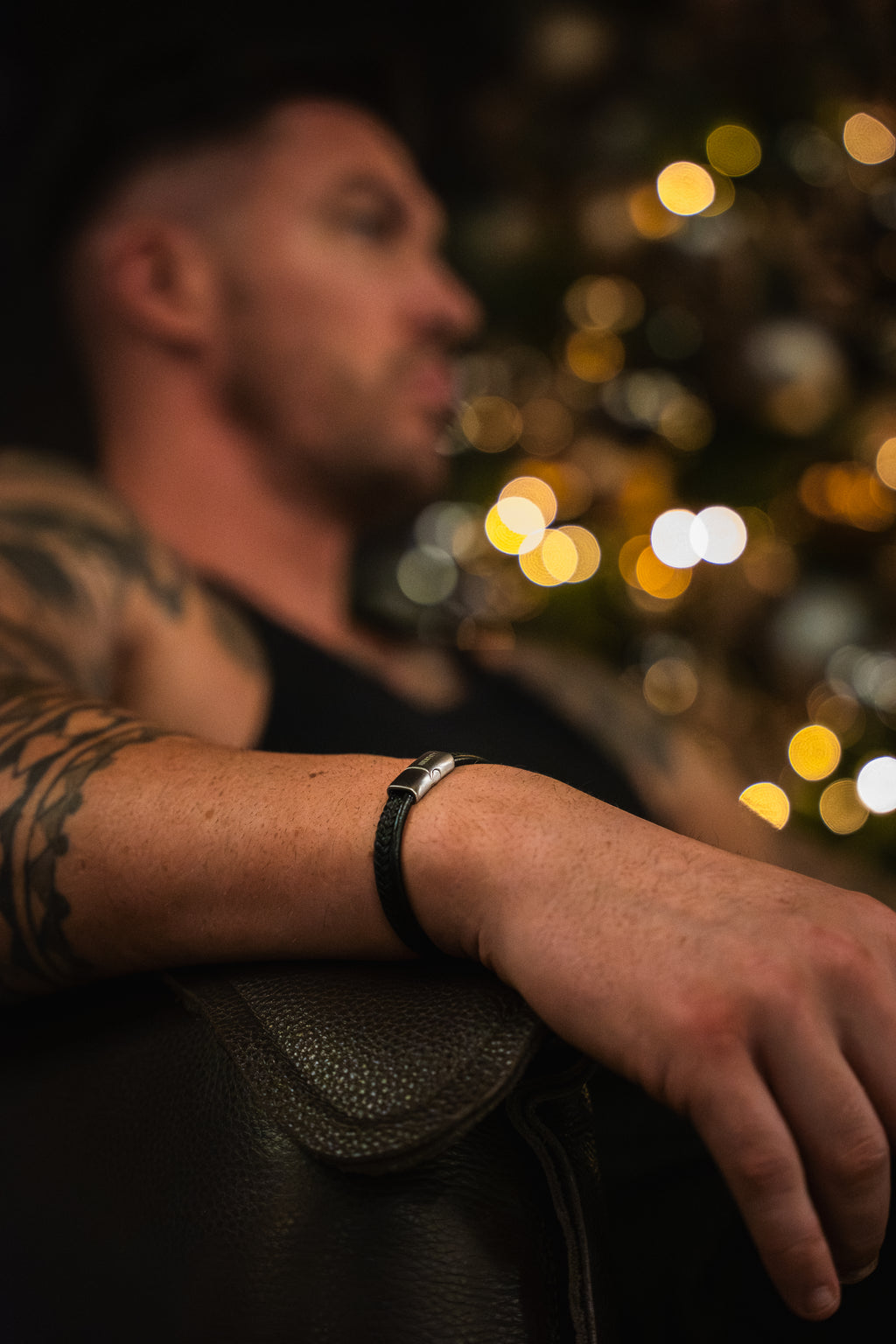 Identity Leather Cuff Bracelet