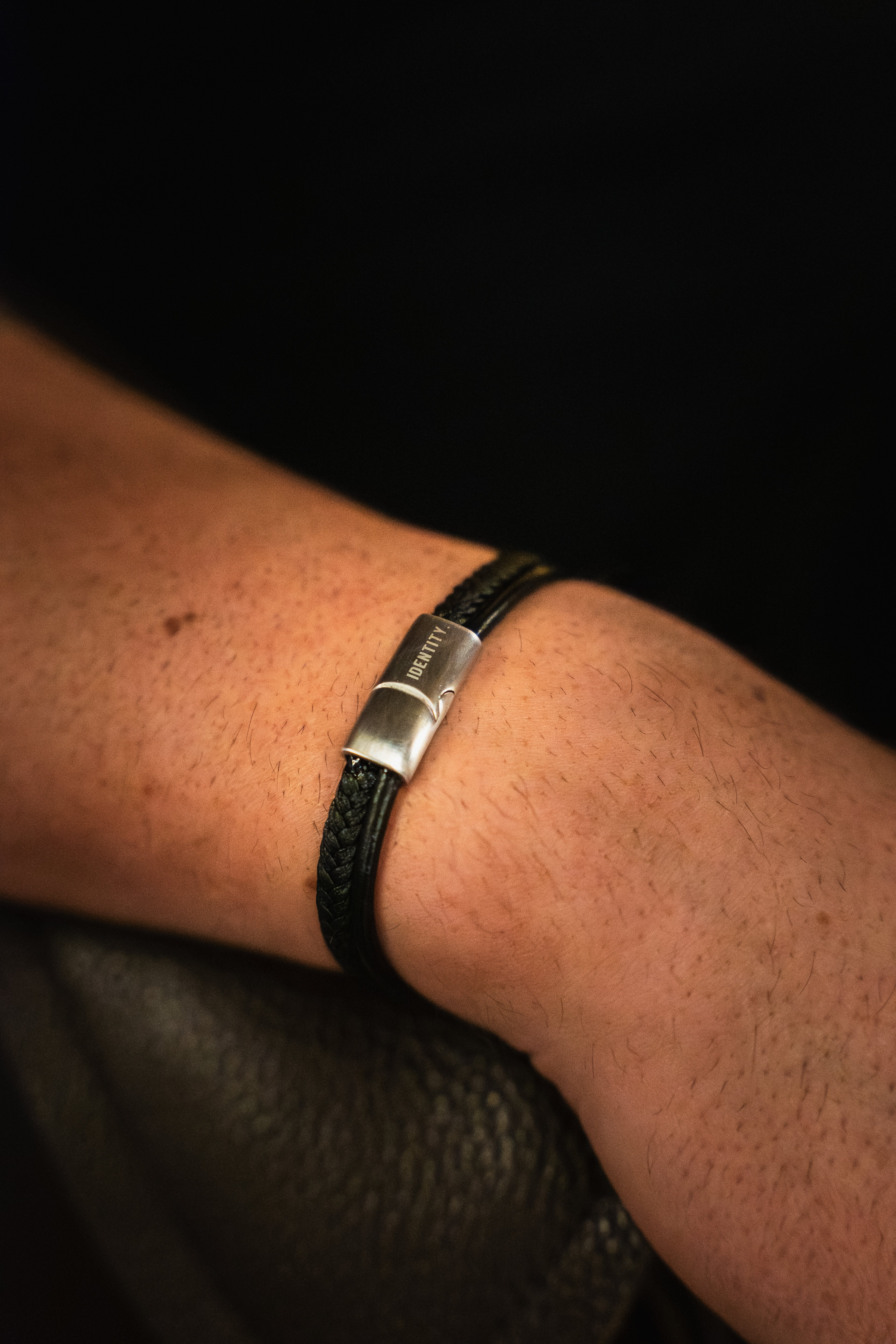 Identity Leather Cuff Bracelet