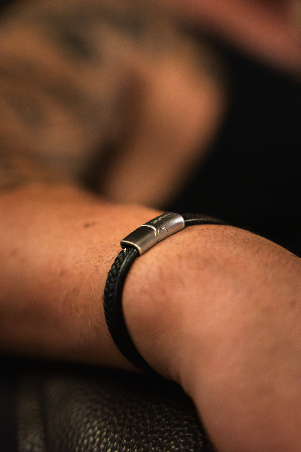 Identity Leather Cuff Bracelet